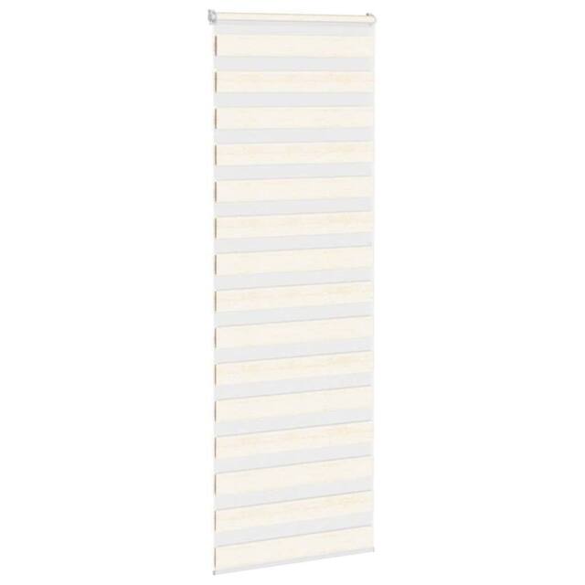 Berkfield Home Elegant Zebra Blind Marble Beige 70x200 cm Fabric Width 65.9 cm P - image 1