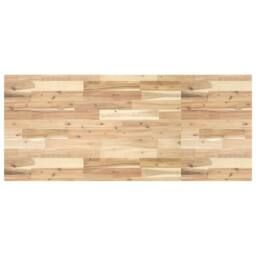 Berkfield Home Bathroom Vanity Top Untreated 120x60x4 cm Solid Wood Acacia in Brown - Size: 120 x 60 x 4 cm - thumbnail 2