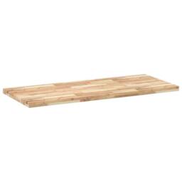 Berkfield Home Bathroom Vanity Top Untreated 120x60x4 cm Solid Wood Acacia in Brown - Size: 120 x 60 x 4 cm - thumbnail 4