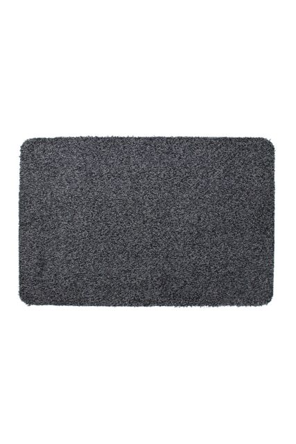 JVL Tanami Machine Washable Barrier Doormat 50x75cm Charcoal - Size: 50 cm x 75 cm - image 1