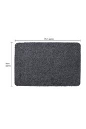 JVL Tanami Machine Washable Barrier Doormat 50x75cm Charcoal - Size: 50 cm x 75 cm - thumbnail 5