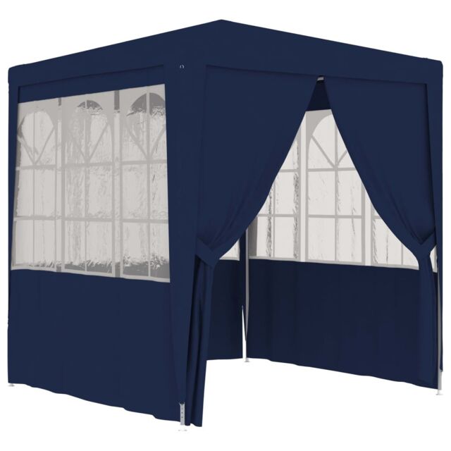 Berkfield Home Professional Party Tent with Side Walls 2x2 m Blue 90 g/m ² - image 1