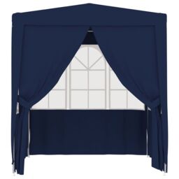 Berkfield Home Professional Party Tent with Side Walls 2x2 m Blue 90 g/m ² - thumbnail 2