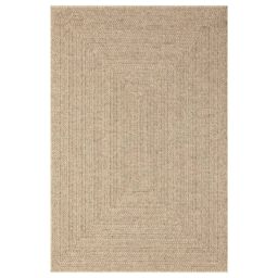 Berkfield Home Rug 140x200 cm Jute Look Indoor & Outdoor in Brown - Size: 100 cm diameter - thumbnail 4