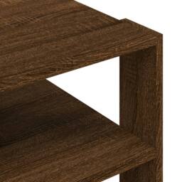 Berkfield Home Coffee Table Brown Oak 59.5x59.5x40 cm Engineered Wood - thumbnail 7