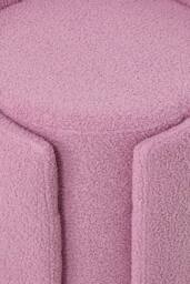 Living and Home Teddy Fleece Upholstered Vanity Stool in Purple - thumbnail 8