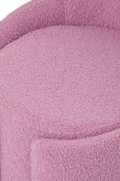 Living and Home Teddy Fleece Upholstered Vanity Stool in Purple - thumbnail 9