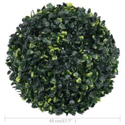 Berkfield Home Lush Artificial Boxwood Balls 2 pcs 45 cm in Green - thumbnail 4