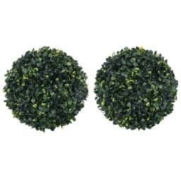 Berkfield Home Lush Artificial Boxwood Balls 2 pcs 45 cm in Green - thumbnail 2