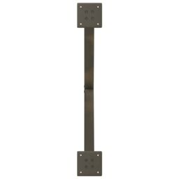 Berkfield Home Coffee Table Legs X-Shaped 2 pcs Natural Steel 70x(42-43) cm Steel in Brown - thumbnail 7