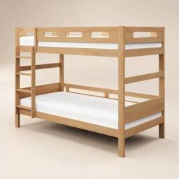 Flair Elijah Detachable Wooden Bunk Bed in Brown - Size: Single - thumbnail 4