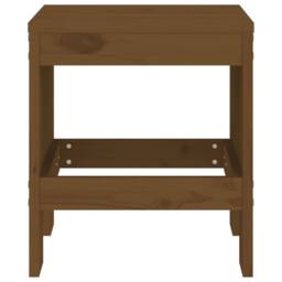 Berkfield Home Garden Stools 2 pcs Honey Brown 40x36x45 cm Solid Wood Pine - Size: 40 x 36 x 45 cm - thumbnail 4