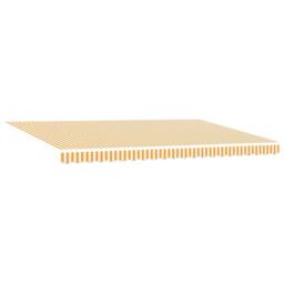 Berkfield Home Retractable Awning Manual Orange & White 500x300 cm - thumbnail 4