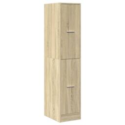 Berkfield Home Elegant Apothecary Cabinet Sonoma Oak 30x41x144.5 cm Engineered Wood in Light Tan - thumbnail 1