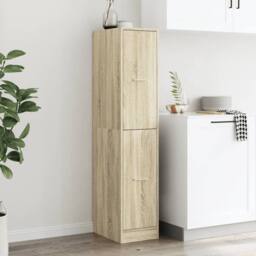 Berkfield Home Elegant Apothecary Cabinet Sonoma Oak 30x41x144.5 cm Engineered Wood in Light Tan - thumbnail 4