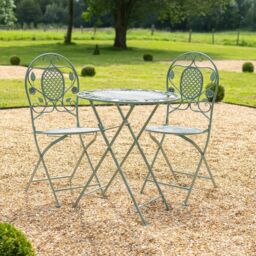Ascalon Design Ltd Bistro Set - 3pc - L60 x W60 x H73 cm - Vintage Green