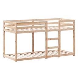 Berkfield Home Bunk Bed without Mattress 90x190 cm Single Solid Wood Pine in Brown - thumbnail 5