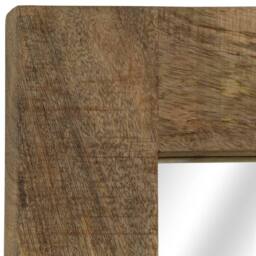 Berkfield Home Mirror Solid Mango Wood 50x110 cm in Brown