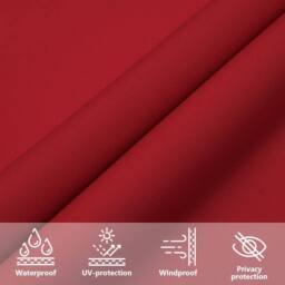 Berkfield Home Sunshade Sail Oxford Fabric Square 6x6 m Red - thumbnail 8