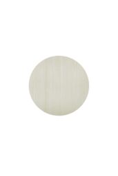 Living and Home White Round Coffee Table with Metal Base - thumbnail 4