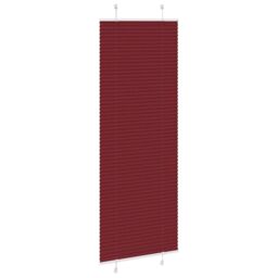 Berkfield Home Pleated Blind Bordeaux Red 80x200 cm Fabric Width 79.4 cm Polyester - thumbnail 3