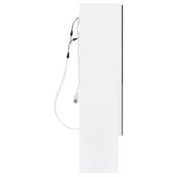 Berkfield Home LED Bathroom Mirror Cabinet White 80x15x60 cm MDF - Size: 80 x 15 x 60 cm - thumbnail 6