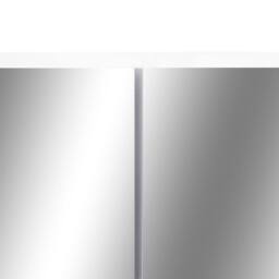 Berkfield Home LED Bathroom Mirror Cabinet White 80x15x60 cm MDF - Size: 80 x 15 x 60 cm - thumbnail 8