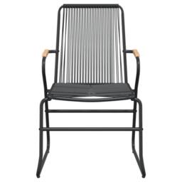 Berkfield Home Beautiful 7 Piece Garden Dining Set Black PVC Rattan - thumbnail 6