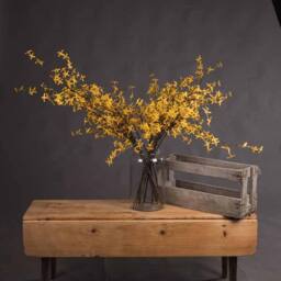 Lemon Pavilion Furniture and Decor Forsythia Branch Artificial Plant - L15 x W35 x H108 cm - Yellow - thumbnail 1