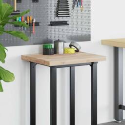 Berkfield Home Desk Top Untreated 80x50x4 cm Solid Wood Acacia in Brown - Size: 80 x 50 x 4 cm - thumbnail 3