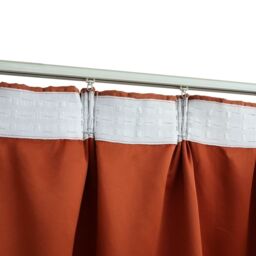 Berkfield Home Blackout Curtains with Hooks 2 pcs Rust 140x245 cm in Taupe - thumbnail 4