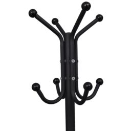 Berkfield Home Metal Black Coat Stand - thumbnail 3