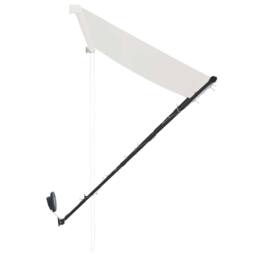 Berkfield Home Retractable Awning with LED 350x150 cm Cream - thumbnail 6