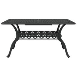 Berkfield Home Set of 3 Black Cast aluminium Medium Stylish Design - thumbnail 8