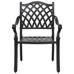 Berkfield Home Set of 3 Black Cast aluminium Medium Stylish Design - thumbnail 9