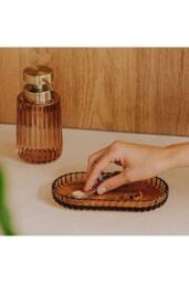 Cosmic Soap dispenser, 300ml, Resistant Glass, Ambar, LIDO Collection in Rose - thumbnail 5