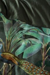 Paoletti Siona Tropical 100% Cotton Duvet Cover Set - Size: Double - thumbnail 3