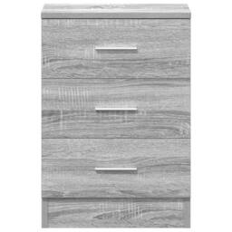 Berkfield Home Classic Bedside Cabinets 2 pcs Grey Sonoma 38x35x56 cm Engineered Wood - Size: 38 x 35 x 56 cm - thumbnail 7