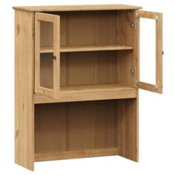 Berkfield Home Beautiful Dresser Top VIGO 78x30x100 cm Solid Wood Pine in Brown - Size: 78 x 30 x 100 cm - thumbnail 5