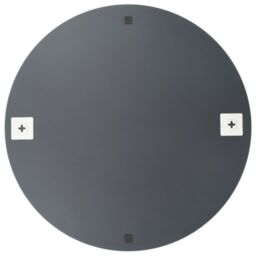 Berkfield Home Wall Mirrors 2 pcs 50 cm Round Glass in Silver - thumbnail 3