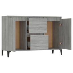 Berkfield Home Sideboard Grey Sonoma 104x35x70 cm Engineered Wood - Size: 104 x 35 x 70 cm - thumbnail 5