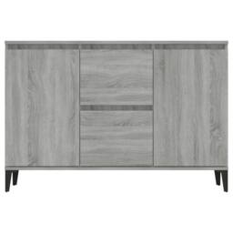Berkfield Home Sideboard Grey Sonoma 104x35x70 cm Engineered Wood - Size: 104 x 35 x 70 cm - thumbnail 3