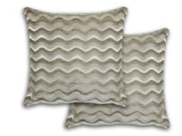 New Edge Blinds Waves Cushion Cover in Grey - Size: 43 cm x 43 cm - thumbnail 1