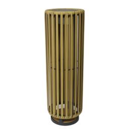 K LIVING Bakau Large Solar Rattan Rechargeable Lamp in Natural - thumbnail 1