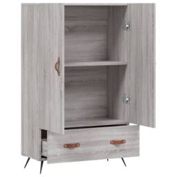 Berkfield Home Highboard Grey Sonoma 69.5x31x115 cm Engineered Wood - thumbnail 5
