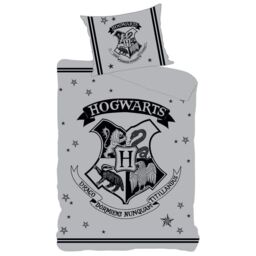 Harry Potter Hogwarts Duvet Cover Set in Grey - Size: Single - thumbnail 2