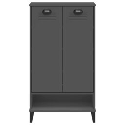 Berkfield Home Shoe Cabinet VIKEN Anthracite Grey Engineered Wood in Black - thumbnail 6