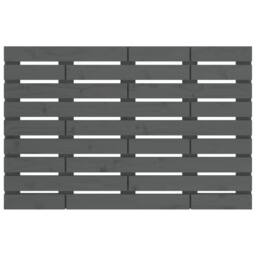 Berkfield Home Wall Headboard Grey 96x3x63 cm Solid Wood Pine - Size: 96 x 3 x 63 cm - thumbnail 4