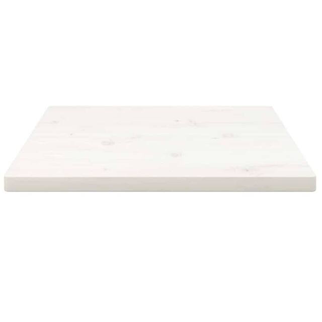 Berkfield Home Table Top White 40x40x2.5 cm Solid Wood Pine Square - image 1
