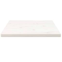 Berkfield Home Table Top White 40x40x2.5 cm Solid Wood Pine Square